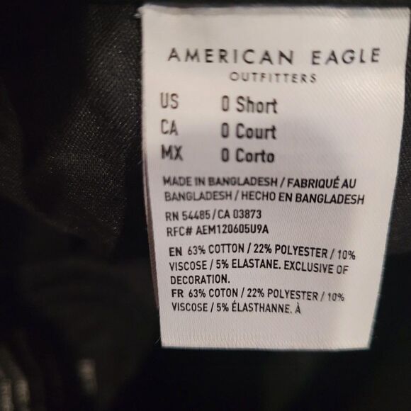 American Eagle Women's Jeans Sz 0 Short High Rise Stretch Jegging Lot of 2 Y2K - Picture 3 of 10